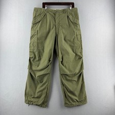 Vintage 70s M-65 Pants Mens Large 38x29 1974 Vietnam Era Baggy OG-107 Sateen picture
