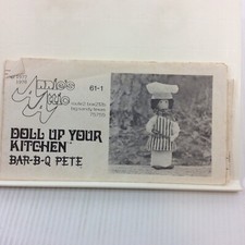 Annies Attic Doll Craft Pattern Bar B Q Pete 1977 picture