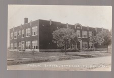 Artesian SOUTH DAKOTA RPPC c1930 PUBLIC SCHOOL nr Howard Woonsocket Roswell B3 picture