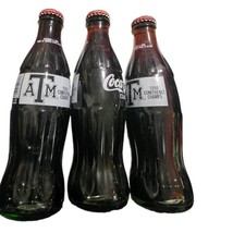 Vintage Full Coca-Cola Glass Bottles Texas A&M University 1998 (3) picture