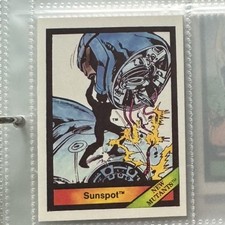 Rare 1987 COMIC IMAGES MARVEL UNIVERSE SERIES 1.  SUNSPOT #25 picture