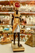 Gorgeous Horus Statue God of Protection in Ancient Egyptian Hand painted picture