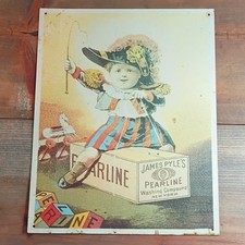 James Pyle's Pearline Washing Compound Soap & Detergent Sign, Multicolor 11x14 picture