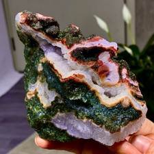 1.21LB Natural Ocean Jasper crystal cave raw stone color agate mineral specimen picture