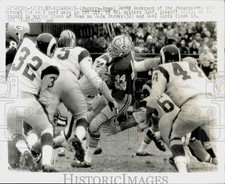 1967 Press Photo Green Bay Packers and Los Angeles Rams play NFL football picture