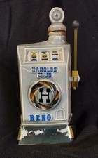 Vintage 1968 Jim Beam Harolds Club Reno Slot Machine Decanter Regal China Empty picture