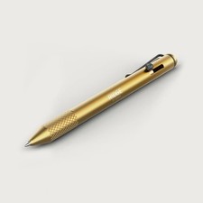 RIDGE BOLT ACTION PEN 24K GOLD PLATED NEW DISPLAY MODEL SKU R162 MSRP $125 picture