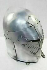 Medieval Helmet Bascinet Hounskull Steel Armor Helmet Gift Item 18 GA SCA LARP picture