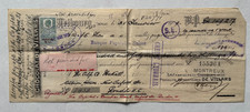 1909 Bill of Exchange Chocolat De Villars Fribourg Switzerland UK Revenue Stamp picture