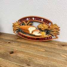 1966 Cast Aluminum Sexton Wall Hanging - Give Us This Day picture