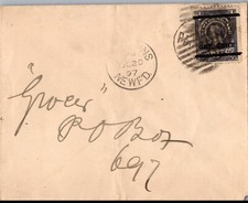 EDSROOM-509 Newfoundland SC#75 on Cover 10/20/1897 St. Johns  Very Scarce Cover picture