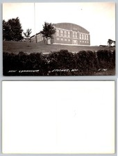 Vintage RPPC Spooner Wisconsin New Gymnasium School Building E-343 Postcard picture
