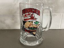 Fuddruckers Glass Mug 12 oz The Worlds Greatest Hamburgers Restaurant Vintage picture