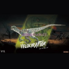 DINO DREAM Green Velociraptor Delta Dinosaur Statue Model Display IN STOCK picture