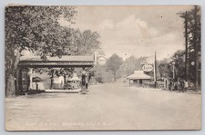 Browns Mills New Jersey Fort Dix Road Esso Gas Station Supply Co Postcard a24180 picture
