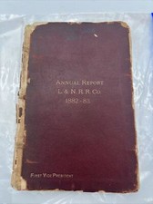 ANTIQUE 1882-83 ANNUAL REPORT PRESIDENT & DIRECTORS OF LOUISVILLE & NASHVILLE RR picture