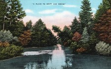 Vintage Postcard J.W. Wells State Park Menominee County Shore Lake Michigan MI picture