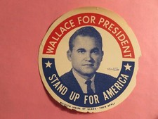 Vintage GEORGE WALLACE FOR PRESIDENT DECAL picture