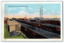 c1920s Scene Of Shipping Coal From Pittsburg Kansas KS Unposted Vintage Postcard picture