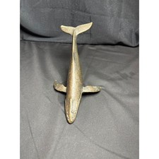 Scott Nelles 1986 Signed Bronze Humpback Whale Sculpture Vintage Nautical Art picture