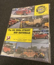1981 NSRA STREET ROD NATIONALS PROGRAM COLUMBUS OHIO MUSCLE CARS W INSERT * picture