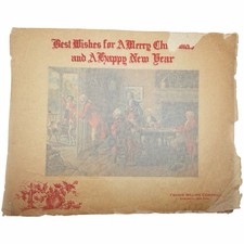 Antique 1907 Like Father Like Son Christmas Print France Milling Co Advertising picture