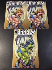 Boundless Comics Unholy #4 Set Of 3 Variant Covers NM Adult Covers Rare JL picture