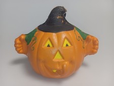 VINTAGE TOPSTONE DANBURY Foam Halloween Pumpkin Jack-O-Lantern Figure RARE picture