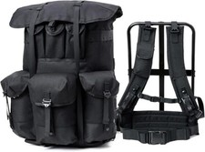 Black ALICE Large Military Pack Army Rucksack Tactical Backpack Frame Ready picture