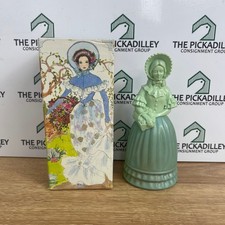 Vtg Avon Victorian Fashion Figurine Field Flowers Perfume Bottle Full 4 fl oz picture