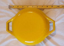 Copco Denmark D1 Yellow Cast Iron Enameled Pot w Lid Approx 10