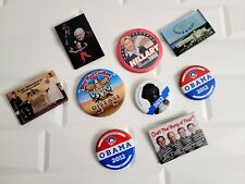 Political Campaign Buttons Lot  Obama, Hillary Clinton, Bush  picture