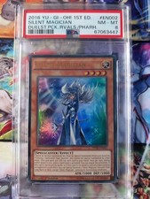 PSA 8 Yu-Gi-Oh TCG Silent Magician Duelist Pk. Rivals 1st Edition DPRP-EN002  picture