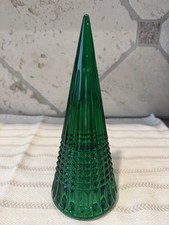 Waterford Crystal Green Tree Large About 8 1/2 Inches Tall New With Original Box picture
