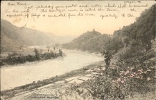 Tamagawa Musashi River Tama River Mailed to Gorham Maine ME c1905 Postcard bhn picture