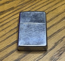 1989 Classic Vintage Zippo Lighter - Brushed Chrome BRAND NEW picture