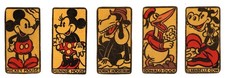 1935 Postum Post Toasties 5 Card Set Donald Duck Mickey Mouse Minnie Mouse & Etc picture