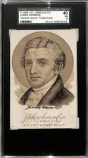 1885 J.D. Larkin & Co Sweet Home Soap President James Monroe SGC 3 picture
