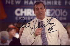 Chris Christie Signed 4x6 Photo New Jersey Governor Republican Donald Trump NJ picture