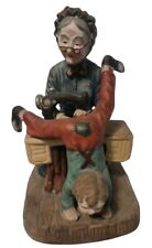 Lefton Figurine #5592 Grandmother Sewing Little Boy's Pants picture