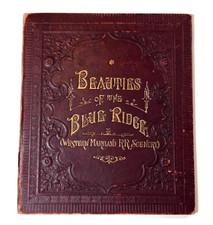 BEAUTIES BLUE RIDGE souvenir fold out album WESTERN MARYLAND RAILROAD 1880s picture