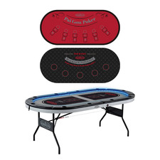 Barrington 10-Player Poker Table with LED Lights picture