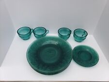 Vintage glassware set Spruce Green Tiara Exclusive  picture
