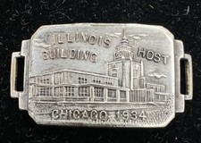 Illinois Host House - Worlds Fair- Chicago 1934 - Charm Pendant Fob Unique picture