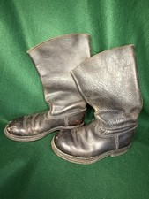 WW2 German Army Marschstiefel Leather Marching Jackboots Wehrmacht Boots Size 8 picture