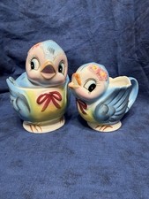 Vintage-Geo Z. Lefton-Bluebird Creamer and Sugar Set-Model #290-1950s-READ picture