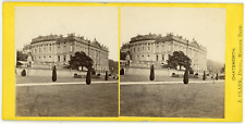 Stereo England, Derbyshire, Chatsworth House near Bakewell, circa 1870 Vintage s picture