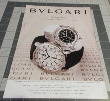 1997 BVLGARI Solotempo Watch Essential Elegance, Vintage Print Ad picture