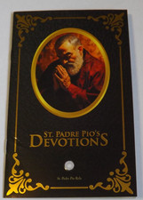 Cloth touched to relic of Saint Padre Pio Pio's Devotions prayer book booklet picture
