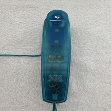 Vintage Southern Telecom Clear Blue Transparent Phone Set Y2K Retro Untested picture